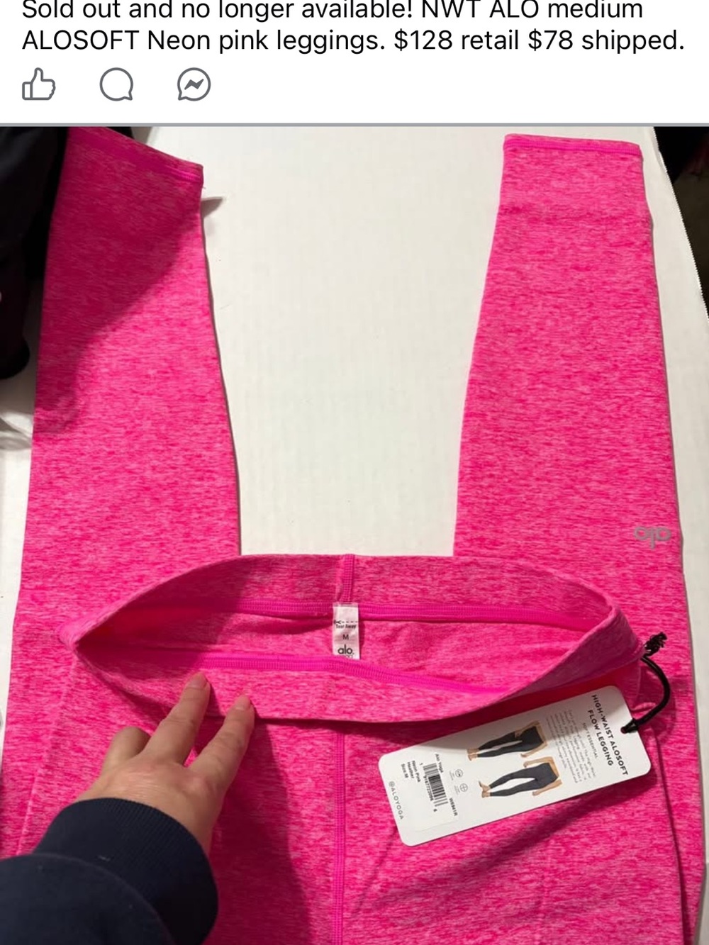 ALO Yoga Neon Pink High-Rise Leggings